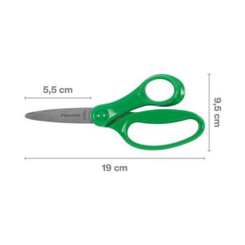 Preview: Fiskars Große Kinderschere 15 cm grün 8+